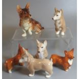 Collection of Corgi dog figurines, Beswick etc. (6) (B.P. 21% + VAT)