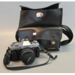 Minolta X-300 35mm SLR camera outfit, the camera with standard 50mm lens, together with additional