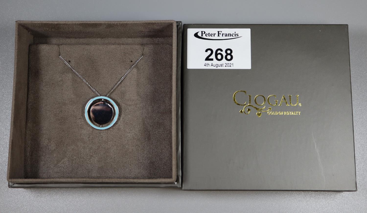 Clogau silver ?Love Circles? silver pendant on chain. (B.P. 21% + VAT)