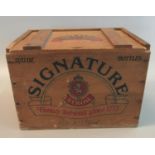 Vintage wooden box marked 'Signature Beer Stroh family brewers since 1775'. (B.P. 21% + VAT)