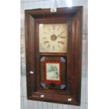 Waterbury 30 hour wall/floor clock in traditional ogee mahogany case with two weights, key and