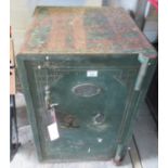 Thomas Withers & Sons Ltd West Bromich, England, cast iron safe with key. 49 x 54 x 78cm approx. (