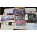 Box containing Lima Dapon and Bachmann rolling stock in original boxes, carriages etc. (B.P. 21% +