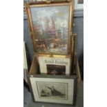 Group of assorted furnishing pictures, paintings, watercolours, prints, together with a collection