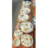 Five trays of Royal Worcester Evesham oven to tableware items to include; tureens, bowls, plates,