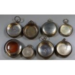 Collection of mainly silver pocket watch cases, no movements or faces. (B.P. 21% + VAT)