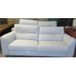 A pair of Morton cream large two seater sofas. (B.P. 21% + VAT)