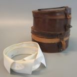 Two leather collar boxes containing original collars. (2) (B.P. 21% + VAT)