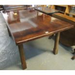 Good quality oak refectory table standing on square chamfered legs, 17th Century style. 182 x 90 x