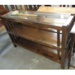 A Laura Ashley Garrat 'Henley' glass top console table. (B.P. 21% + VAT)