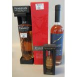 Collection of Penderyn whiskies to include; Legend, Portwood, Madeira finish and a miniature