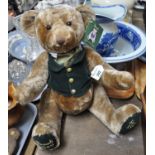 Harrods commemorative teddy bear 1849-1999 in green waistcoat and cravat. (B.P. 21% + VAT)