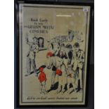 After Chas Willis, framed advertising poster 'Book Early to See the Graham Moffat Comedies'.