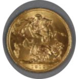 Gold full sovereign dated 1912. (B.P. 21% + VAT)