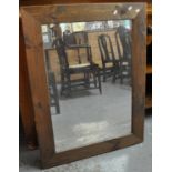 Modern pine framed mirror. (B.P. 21% + VAT)