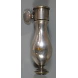 Silver plated baluster-shaped meat skewer handle with screw fitting. (B.P. 21% + VAT)