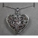 Clogau silver, ?Kensington Locket?. On 18 inch silver chain. (B.P. 21% + VAT)