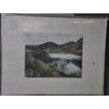 Mollinson, 'Lake walk Buttermere', artist's proof, coloured etching, signed in pencil, 32 x 41cm
