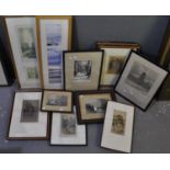 Collection of assorted topographical furnishing prints, various. (B.P. 21% + VAT)