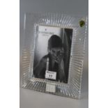 Waterford crystal 'Somerset' 5" x 7" easel picture frame in original box. (B.P. 21% + VAT)