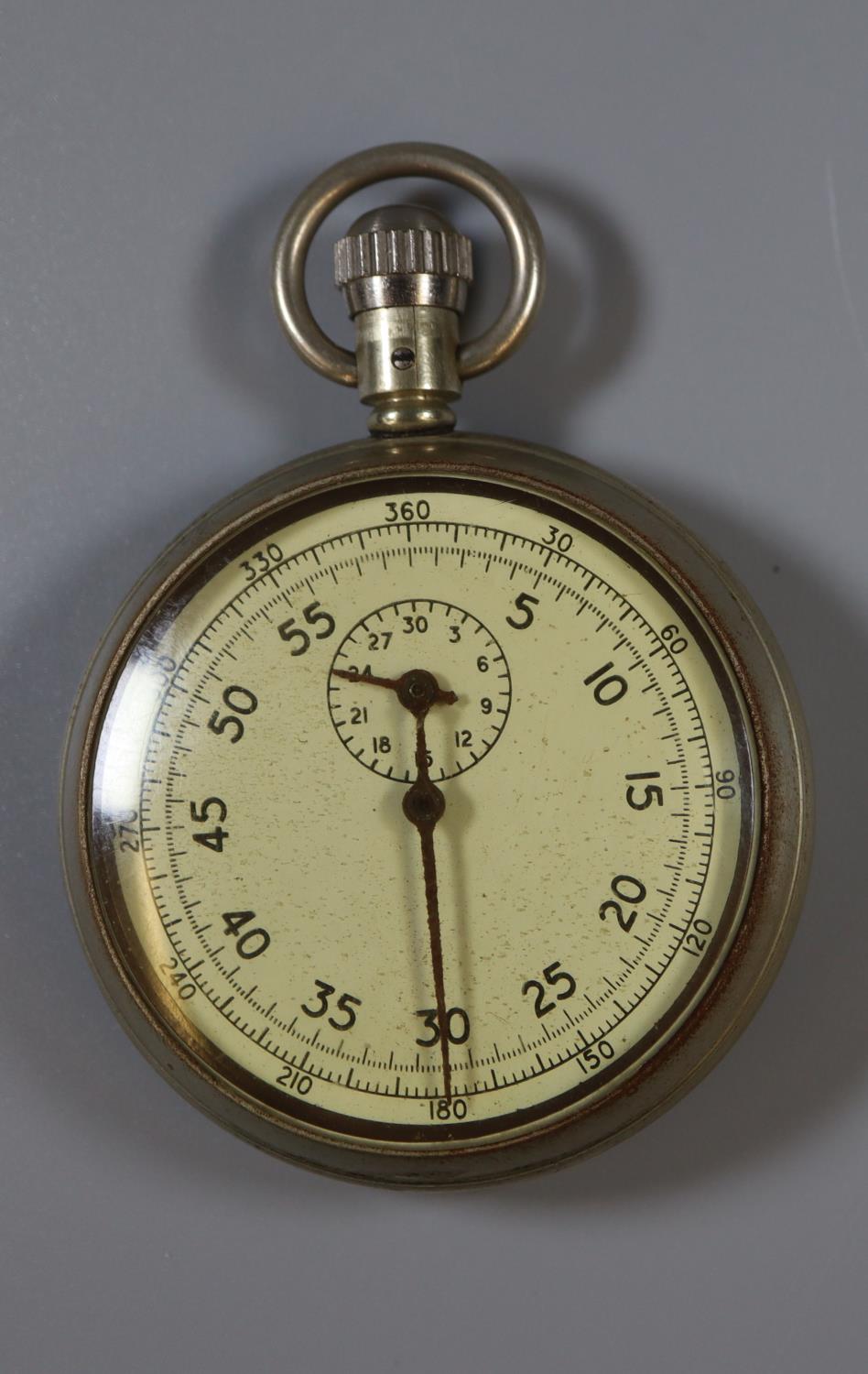 Military open faced pocket watch marked A.M6B/221. (B.P. 21% + VAT)