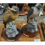 Leonardo collection porcelain golden eagle, together with another Leonardo porcelain peregrine