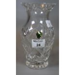 Waterford crystal 'Rossan' 8" vase in original box. (B.P. 21% + VAT)