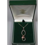 Clogau silver pendant with 9ct gold highlights. (B.P. 21% + VAT)