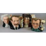 Four Royal Doulton classical composer character jugs to include; 'Beethoven' D7021, 'Mozart'