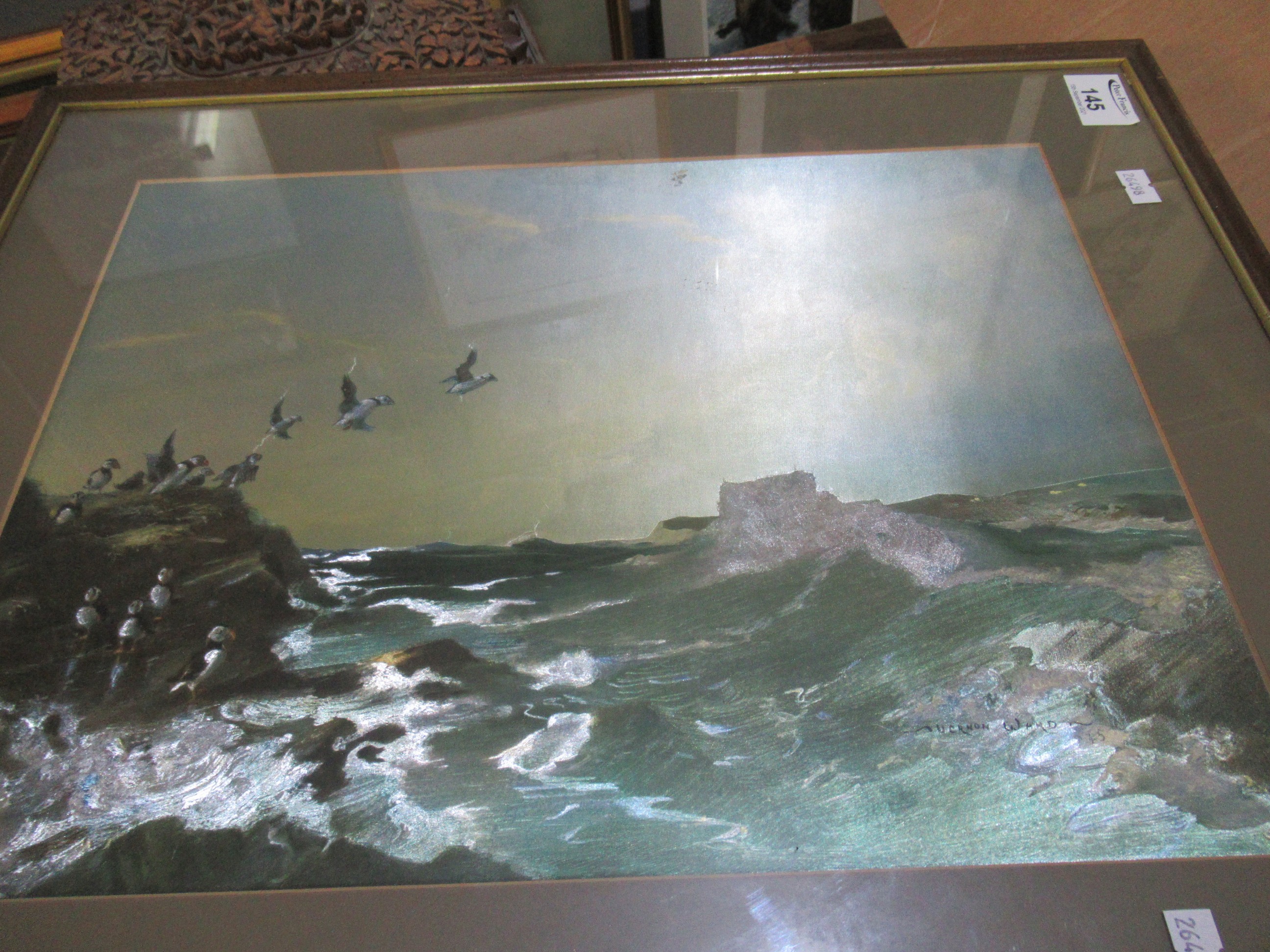 G Knight, duck flighting, oils on canvas, signed, together with another similar print. (2) (B.P. 21% - Image 4 of 4