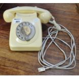 20th Century plastic rotary dial telephone. (B.P. 21% + VAT)