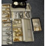 Show box containing a collection of modern ladies wrist watches to include Lotus, Royal, Rotary,