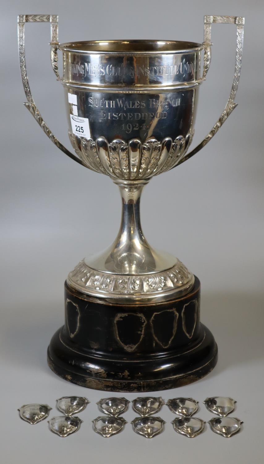 Silver two-handled presentation trophy cup, 'Working Men's Club and Institute Uni Unlimited, South