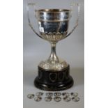 Silver two-handled presentation trophy cup, 'Working Men's Club and Institute Uni Unlimited, South