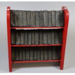 Complete Shakespeare 39 miniature volumes in miniature wooden bookcase. (B.P. 21% + VAT)