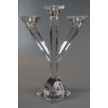 Villeroy & Boch glass three section table candelabrum. (B.P. 21% + VAT)