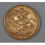Late Victorian gold full sovereign dated 1896. (B.P. 21% + VAT)