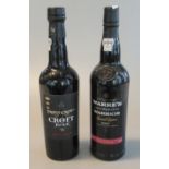 Triple Crown Croft Port, 75cl. 20% vol. Together with a Warre's Warrior Special Reserve Port,