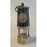 The Protector Lamp & Lighting co. of Eccles, Manchester brass miners safety lamp in used