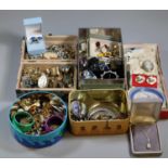 Collection of Victorian and later costume jewellery including a Delft blue dish and pipe. (B.P.