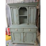 Continental design painted two-stage cabinet on stand. (B.P. 21% + VAT)