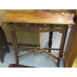 Edwardian style console table with pierced frieze. (B.P. 21 + VAT)