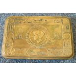 1914 Christmas brass WWI tin box. (B.P. 21% + VAT)