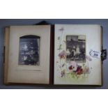 Victorian design album containing various portrait pictures, postcards and photos. (B.P. 21% + VAT)