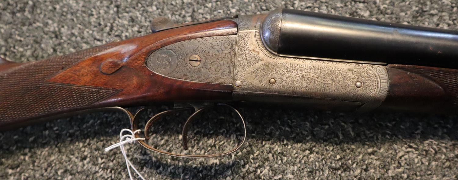 W Sumner & sons/T Wild 12 bore double barrelled box lock shotgun with 28" barrels, double - Image 4 of 24