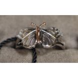 Clogau silver butterfly ring. Ring size L. (B.P. 21% + VAT)