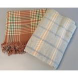 Two vintage check blankets. (2) (B.P. 21% + VAT)