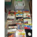 Collection of 76 vinyl LPs including The Who, Rolling Stones, The Moody Blues, James Brown Soul