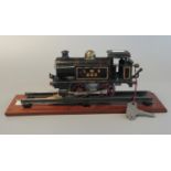 Hornby 0 gauge tin plate clockwork LNS no623 040 tank locomotive on section of display track with