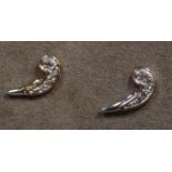 Clogau silver, 'Dove' earrings. (B.P. 21% + VAT)